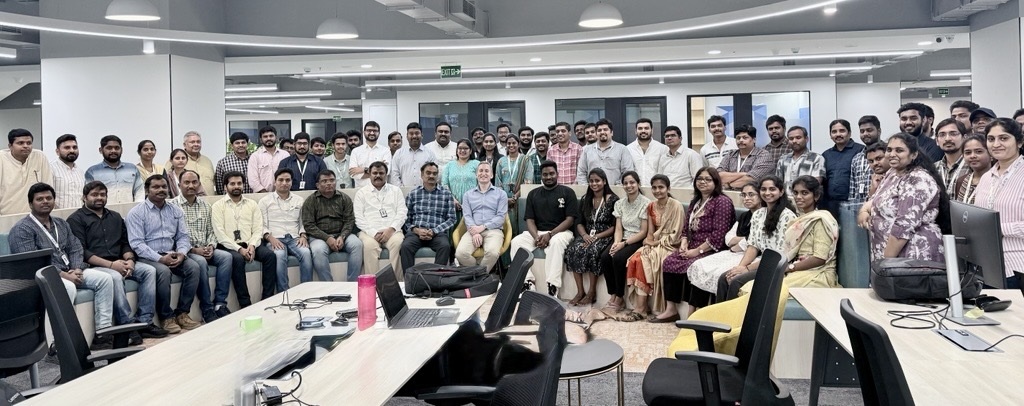 Hyderabad team with our President- Mr. Steven Gerber