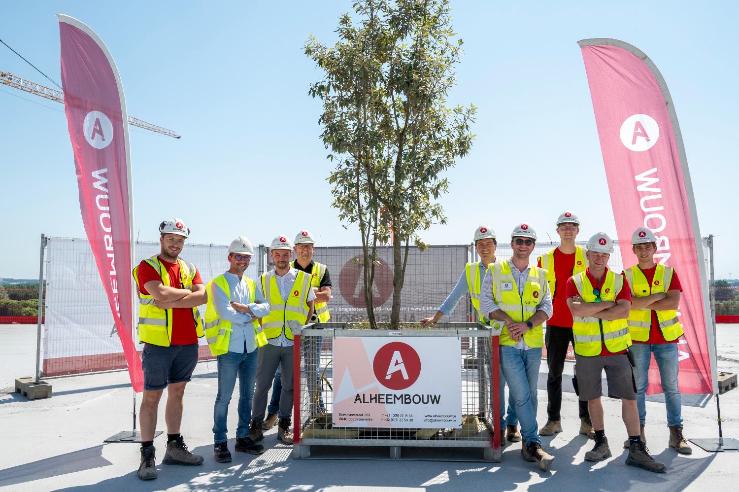 Maypole celebration on site