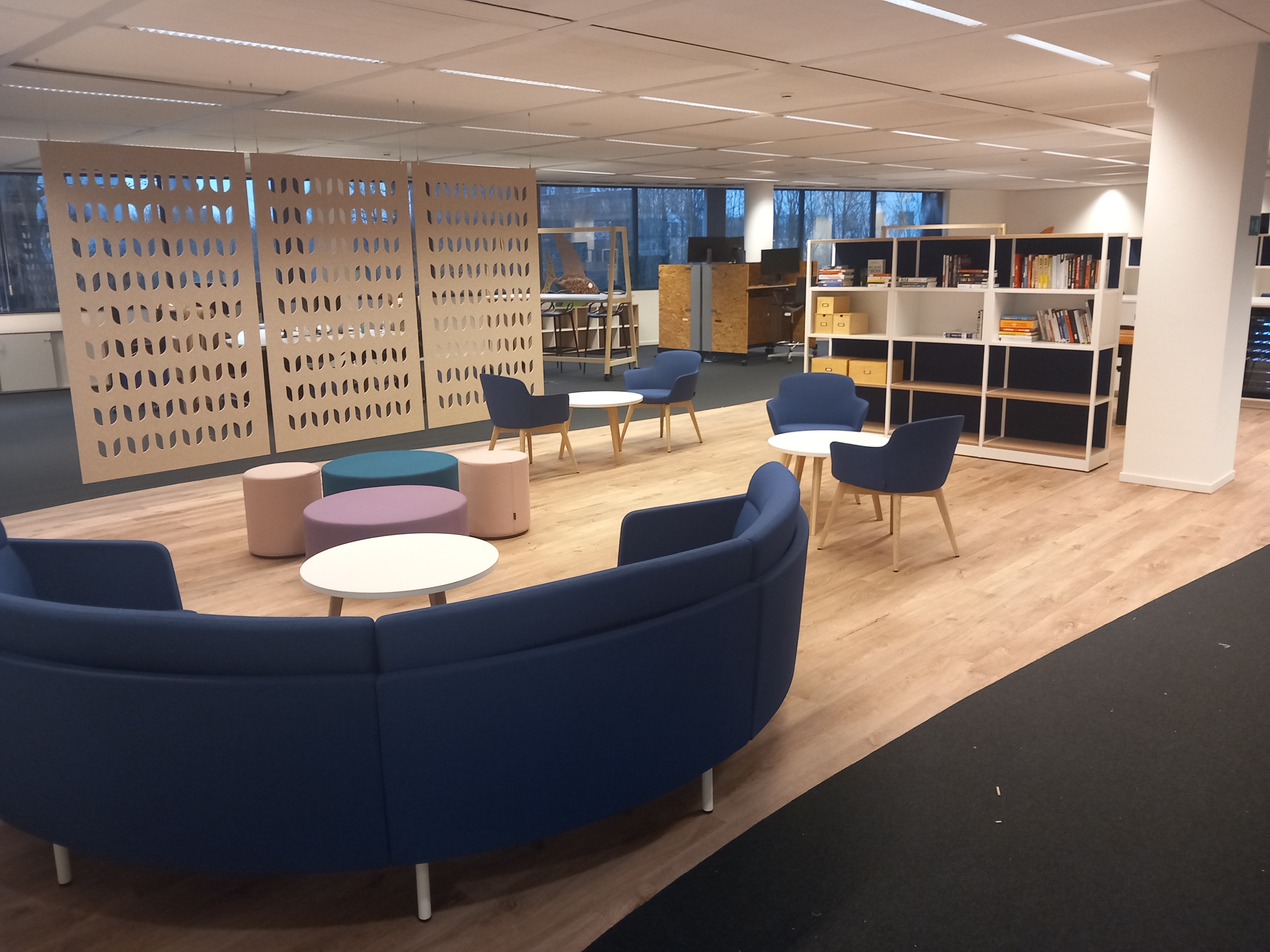 We work in a newly renovated office that reflects our branding. We enjoy organising lots of fun evenings together!