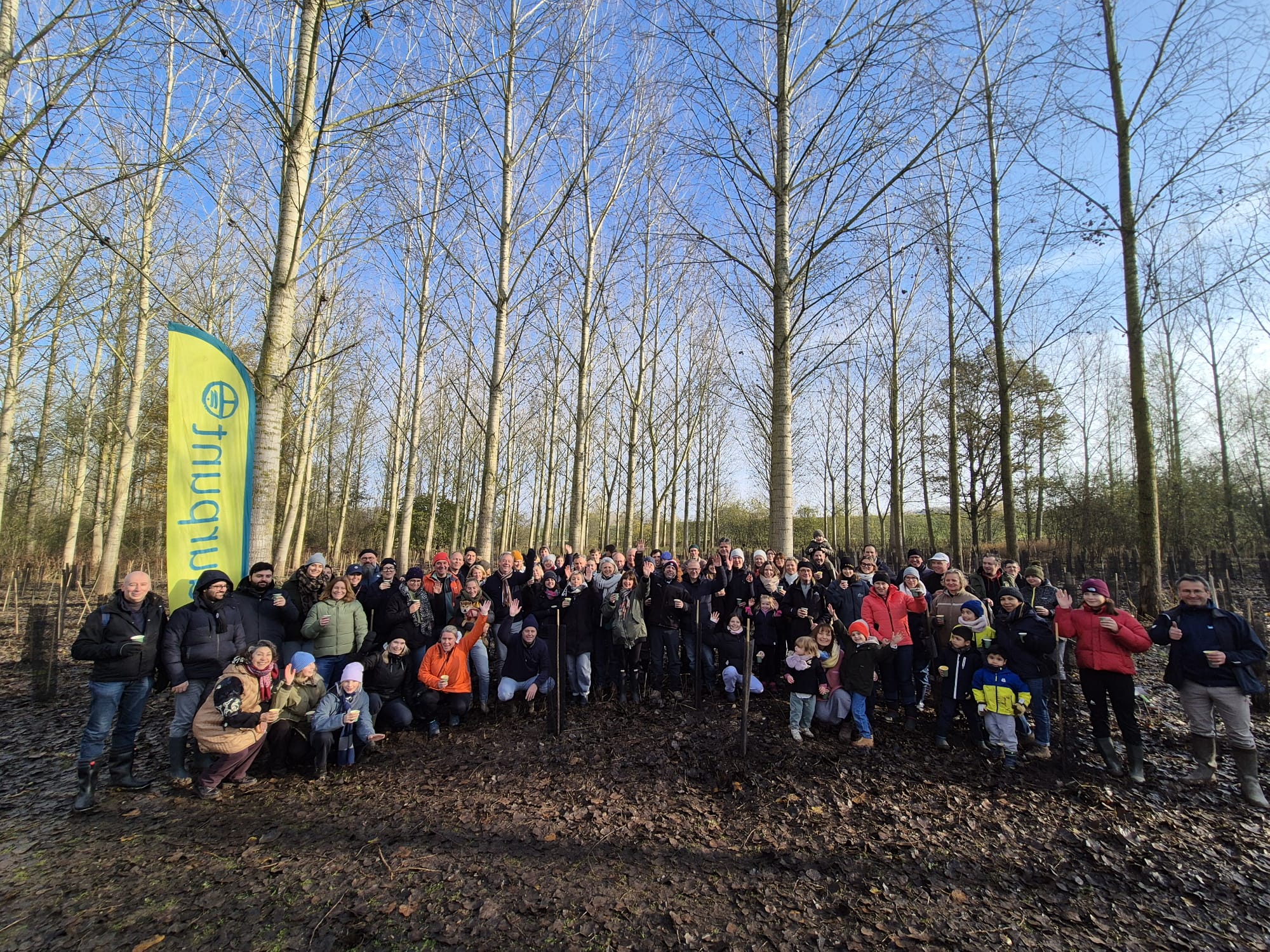 Tree-planting day in partnership with Natuurpunt in aid of the Moore Foundation