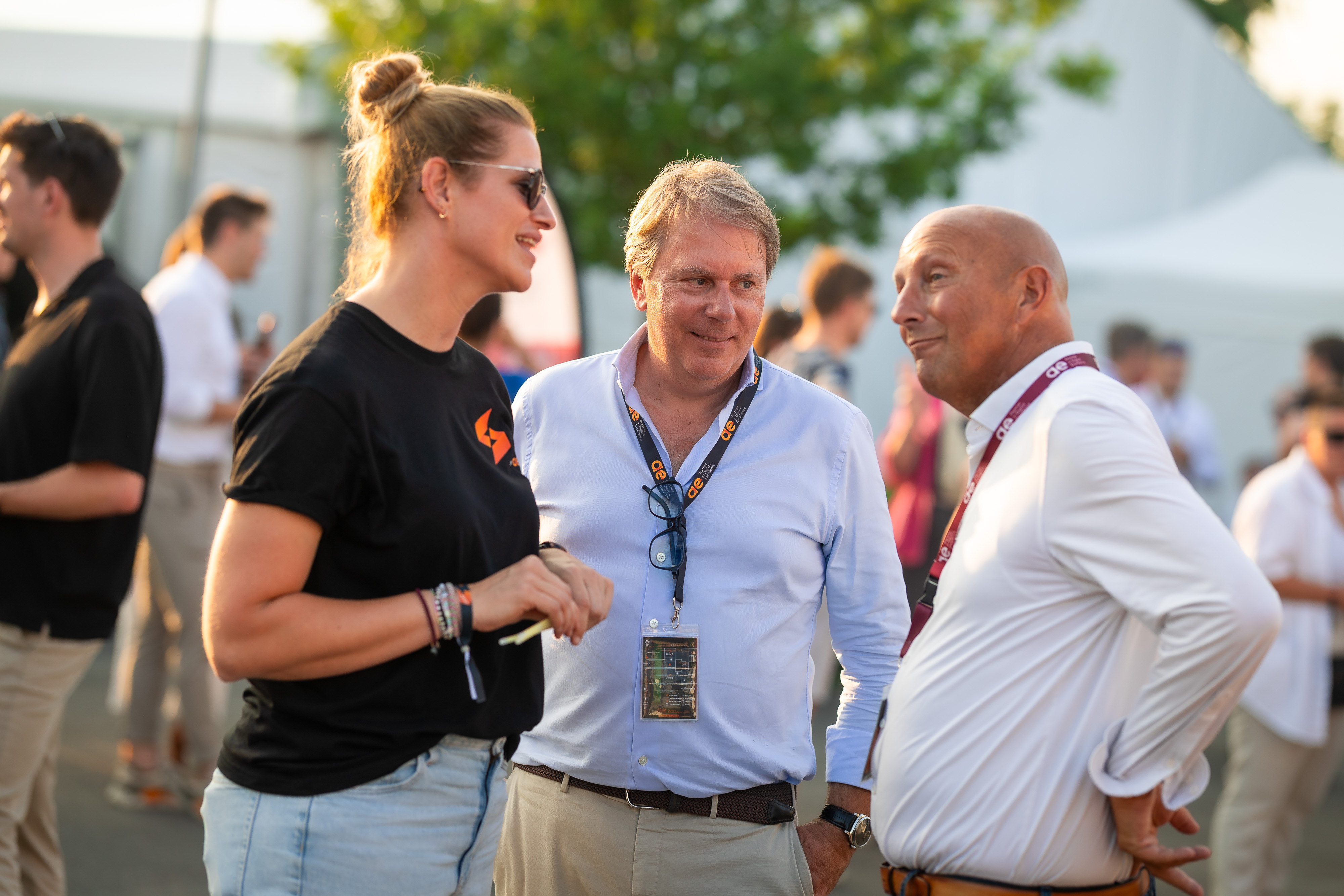 Our CEO during re:connect : a unique event combining trends & innovations for customers ànd employees with good fun! 