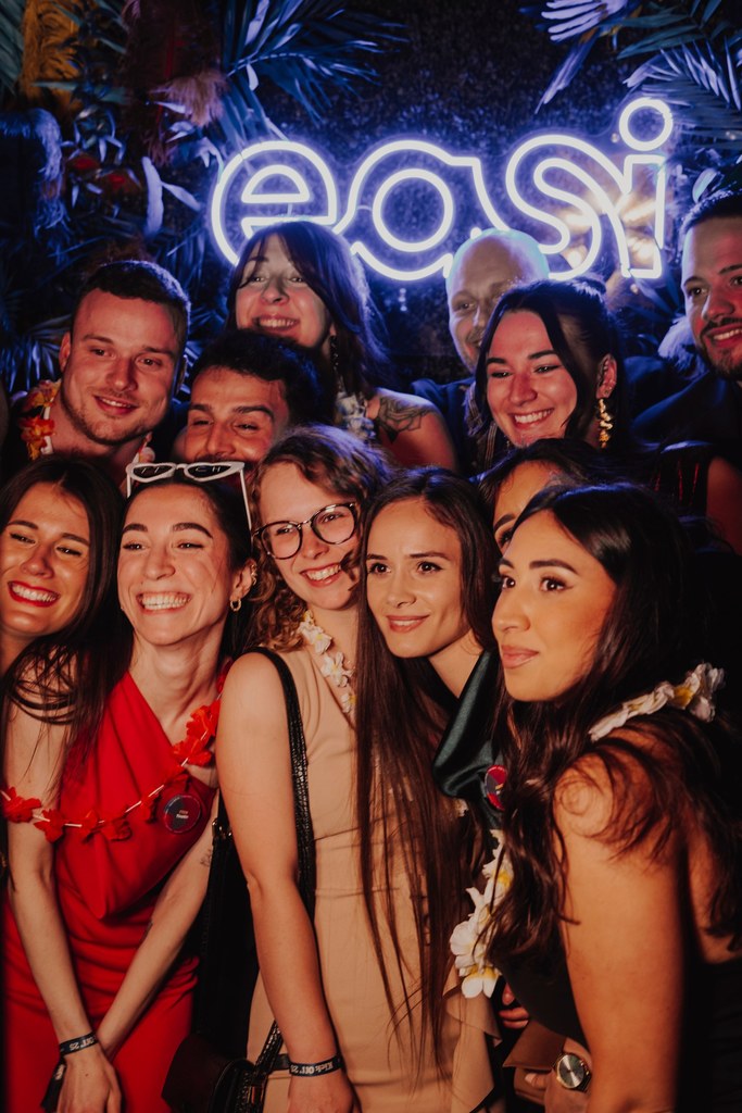 Easi celebrates at their annual Kick Off party.