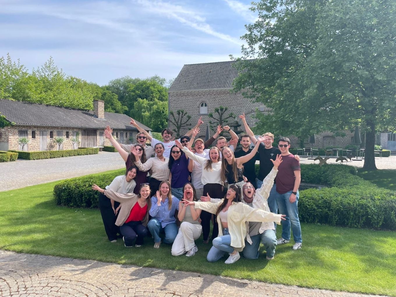 A pool of trainees during a two-day training