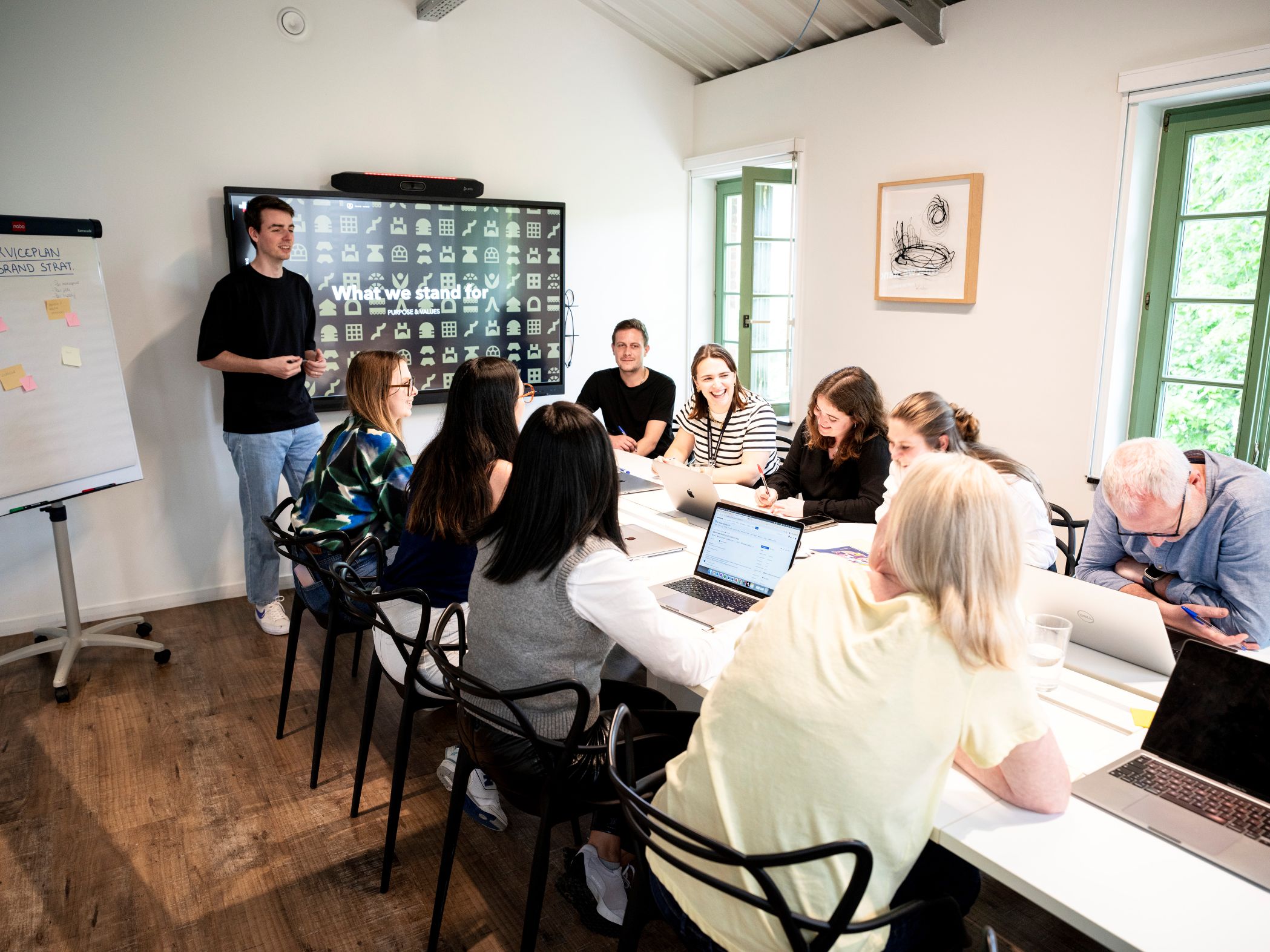 Meeting time ! Working hard on a new client briefing.