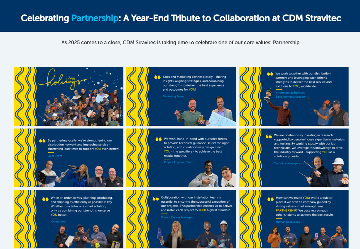 Celebrating the end of 2025 by highlighting our valuable partnership and giving our staff a chance to have their say