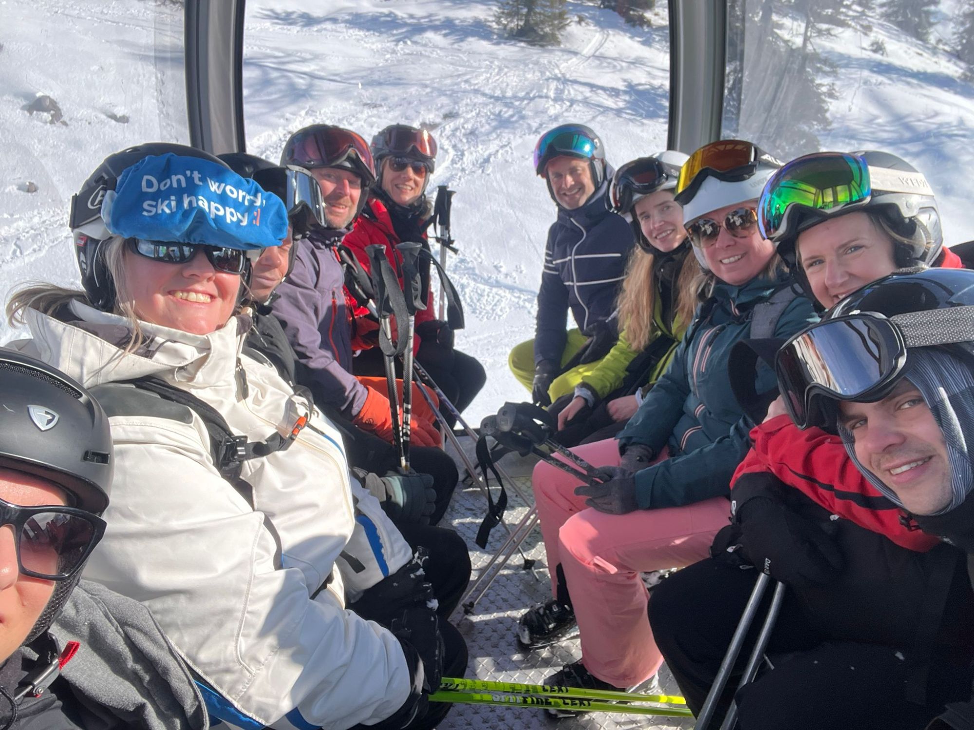Colleagues during our annual short ski trip.