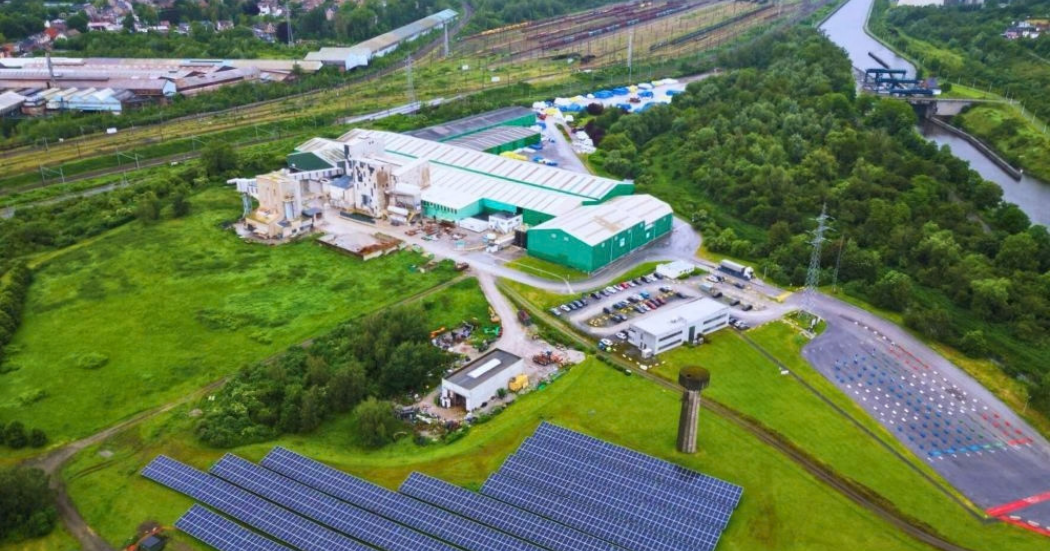 Charleroi industrial site and its solar farm