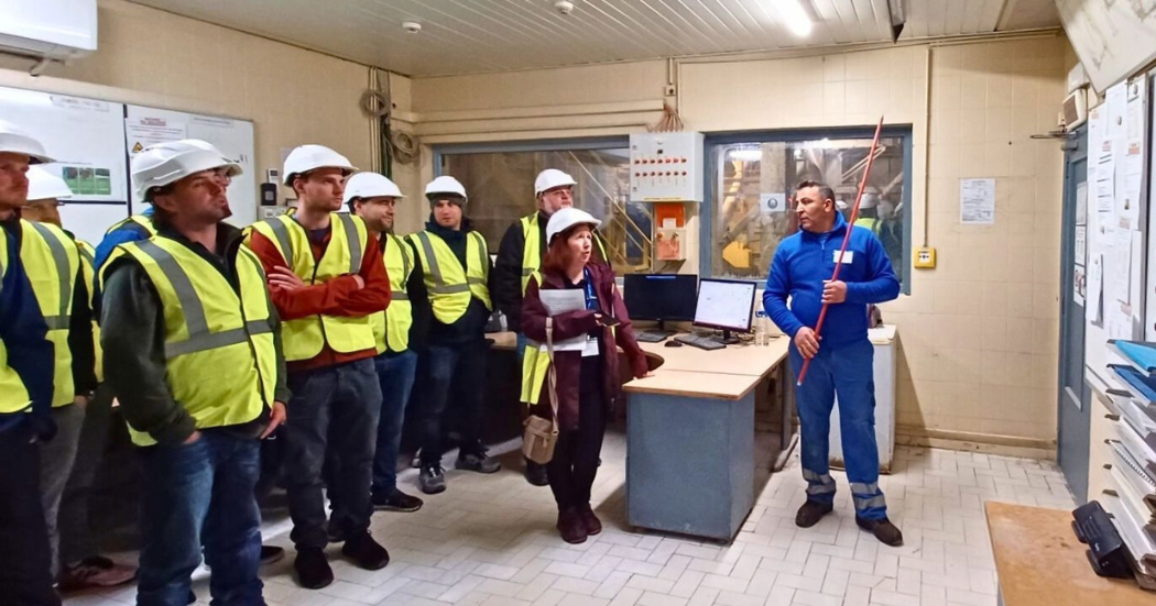 Industrial team meeting in the control room