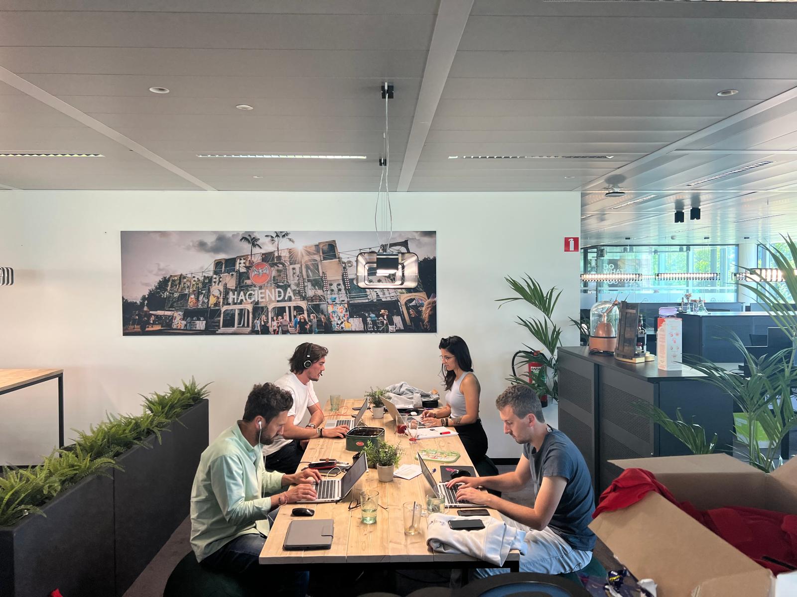 Bacardi offers different workspaces.