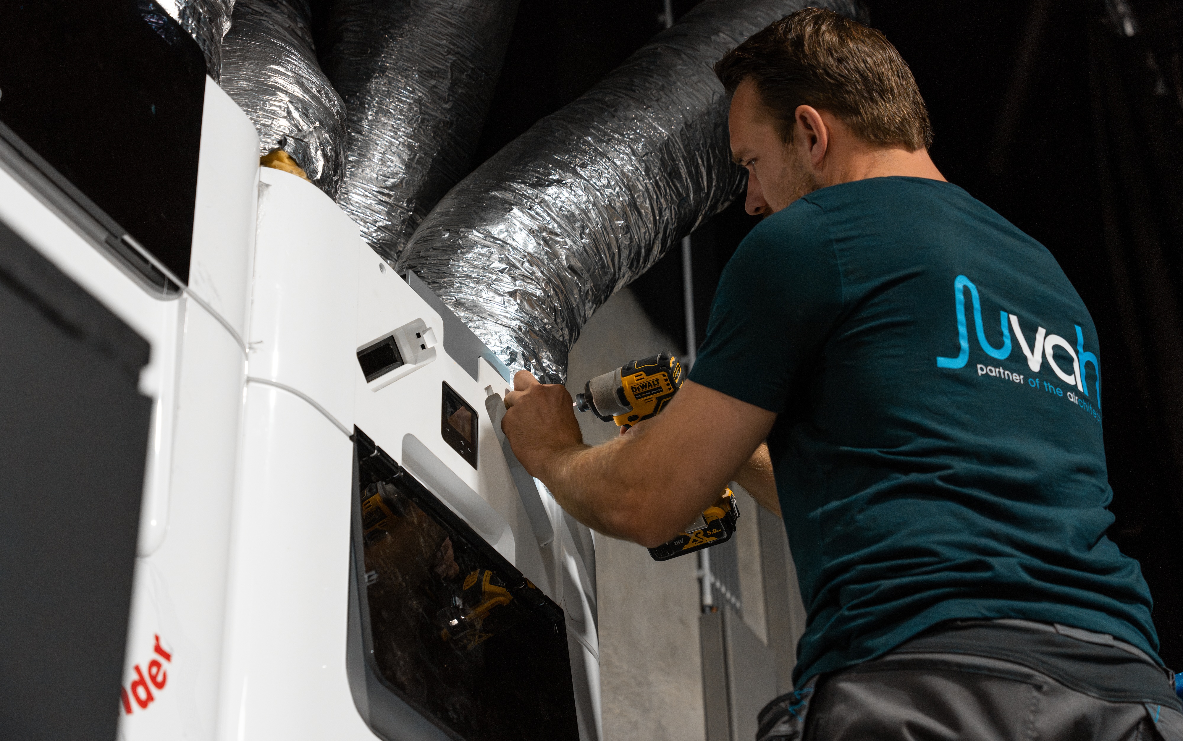 Our after-sales service technician at work.