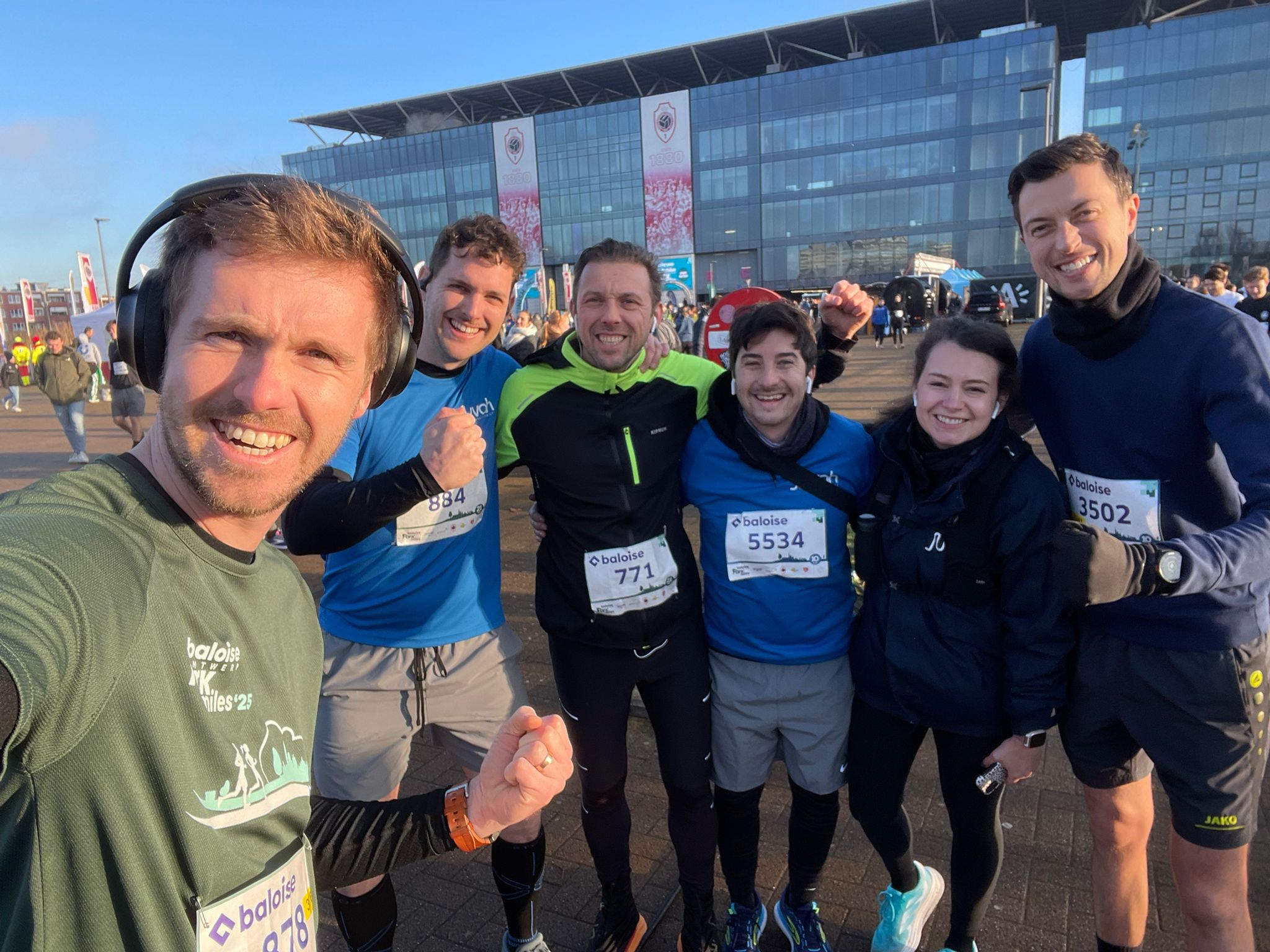 We sponsor a charity every year with various sporting events.