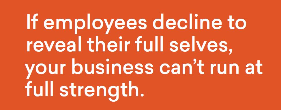 employees decilne to reveal their full selves