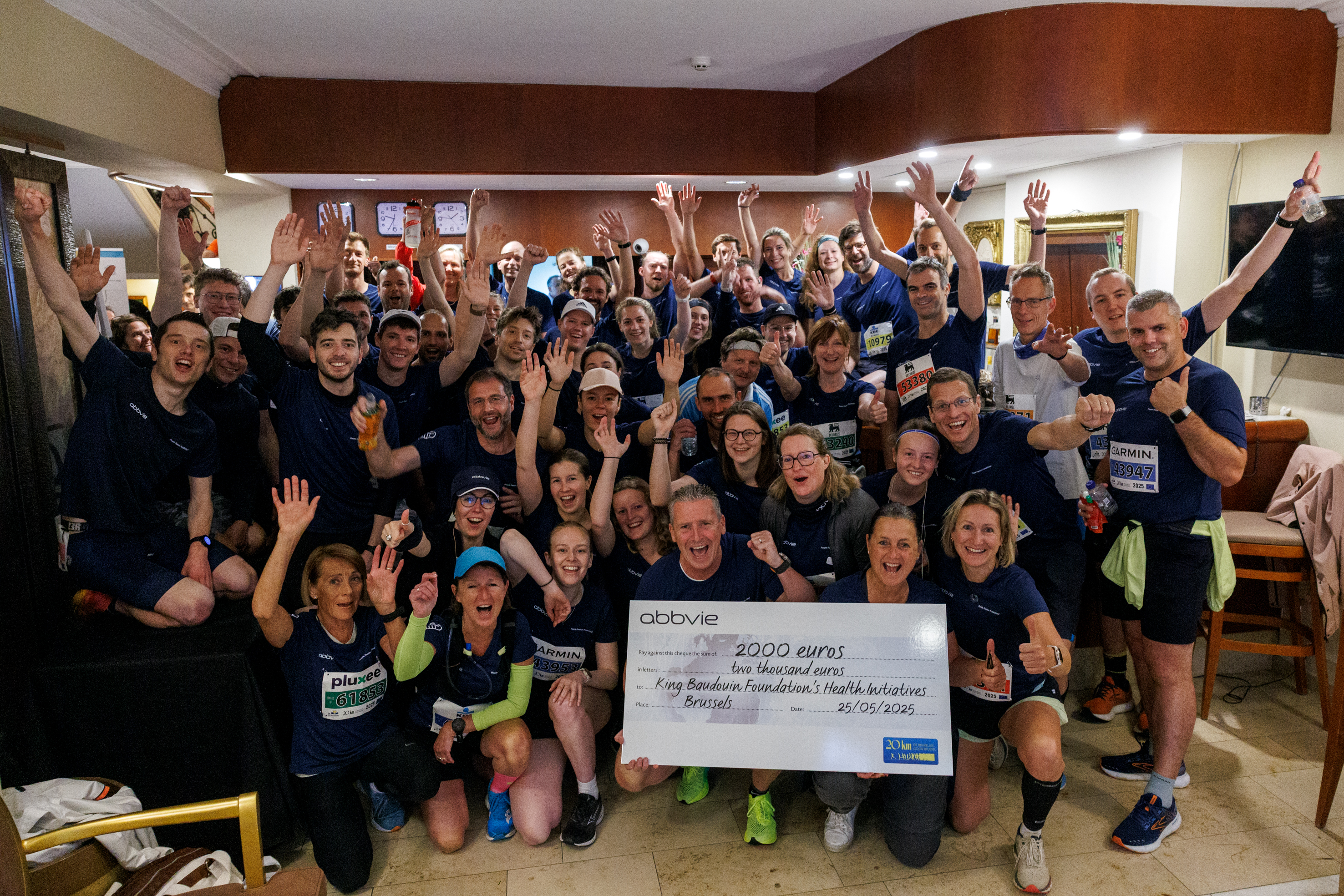 AbbVie employees once again demonstrated great team spirit by completing the 20 km walk together.