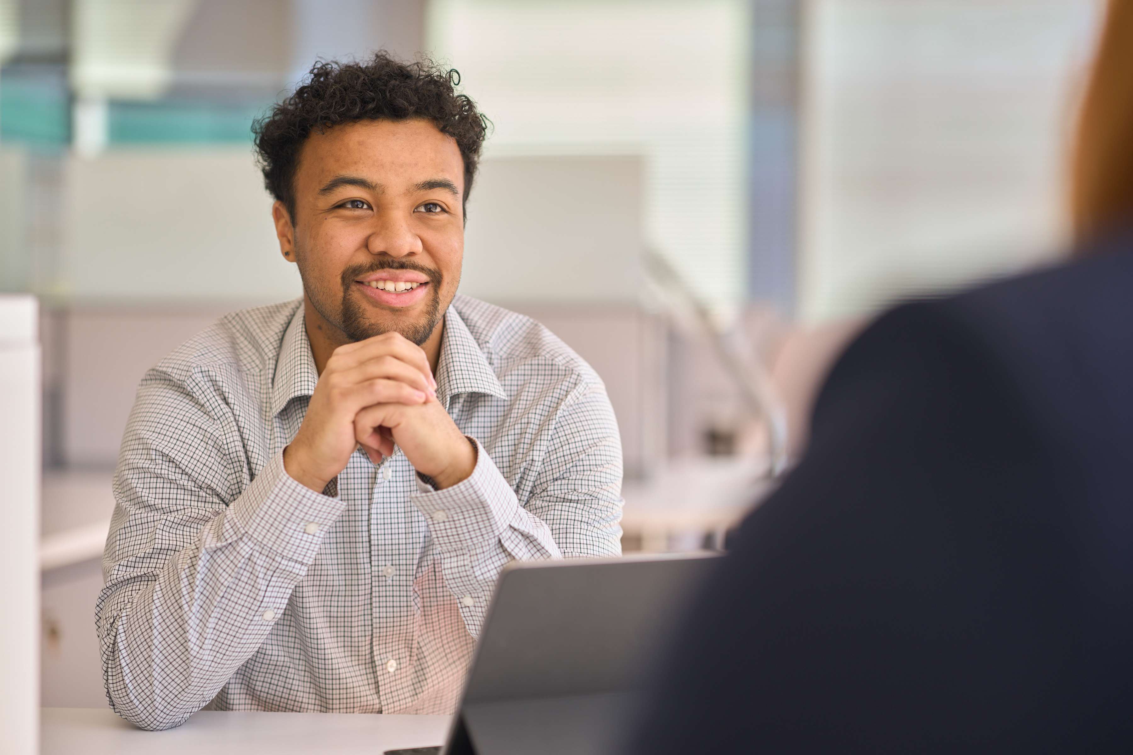 An employee being mentored