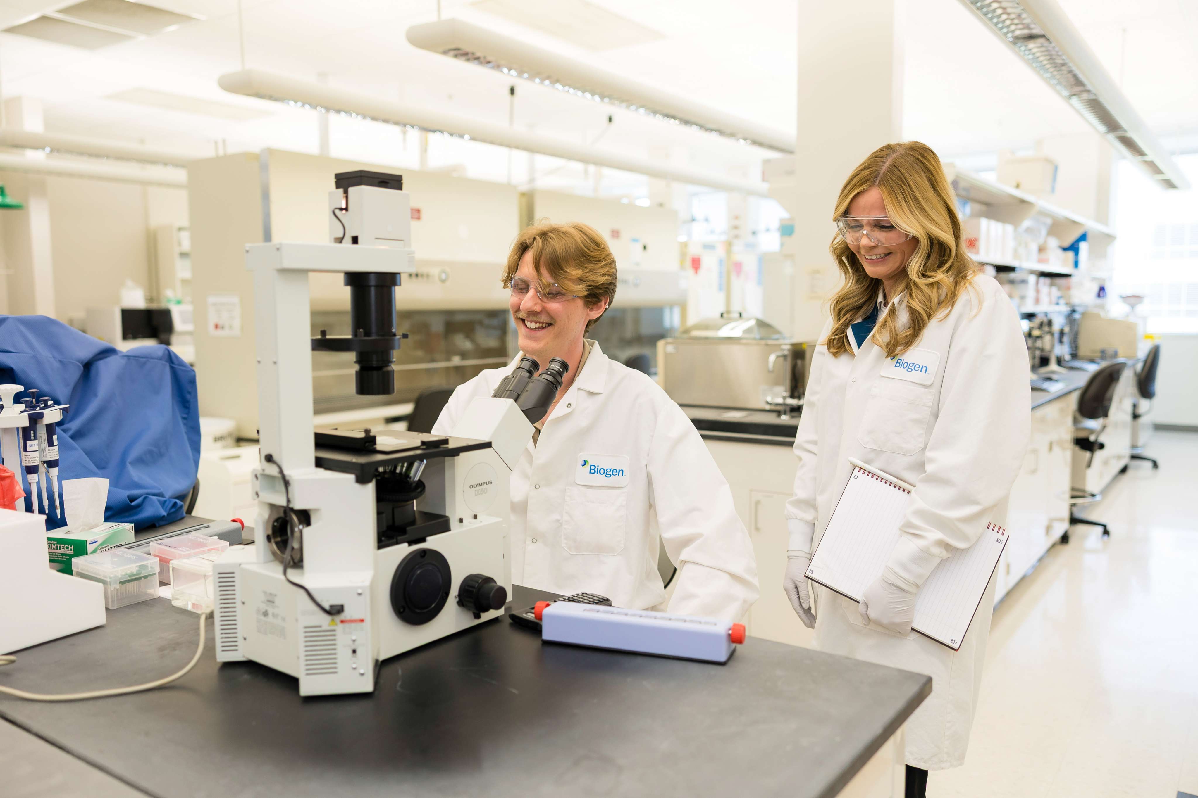 Employees in a lab