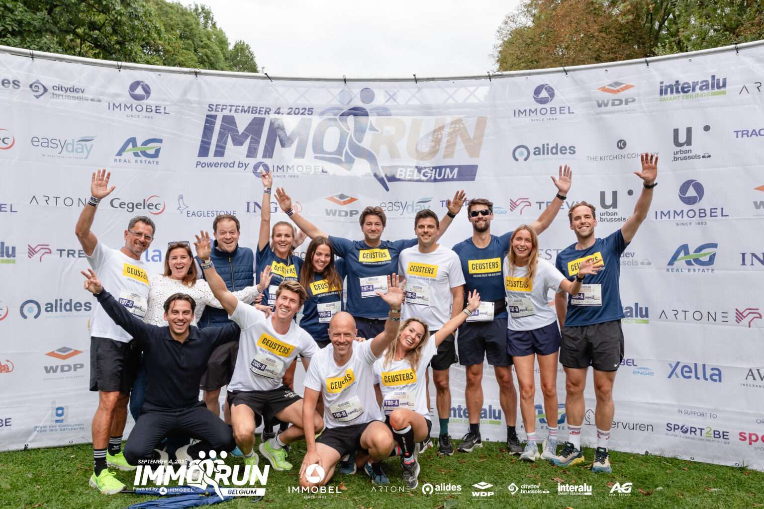 Team spirit in motion during the ImmoRun!