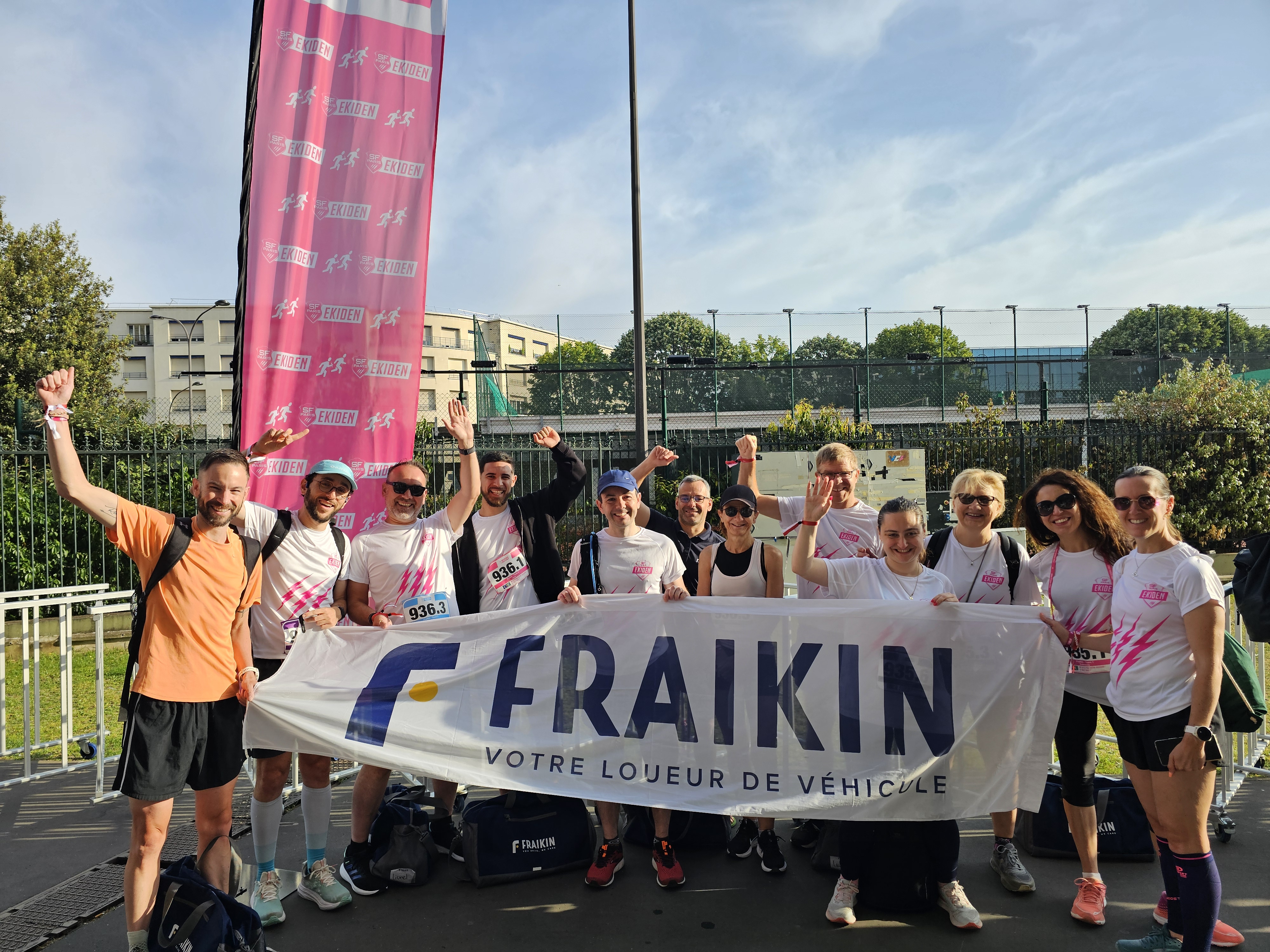 FRAIKIN promotes sport among its employees. Here, the Ekiden 2025 marathon.