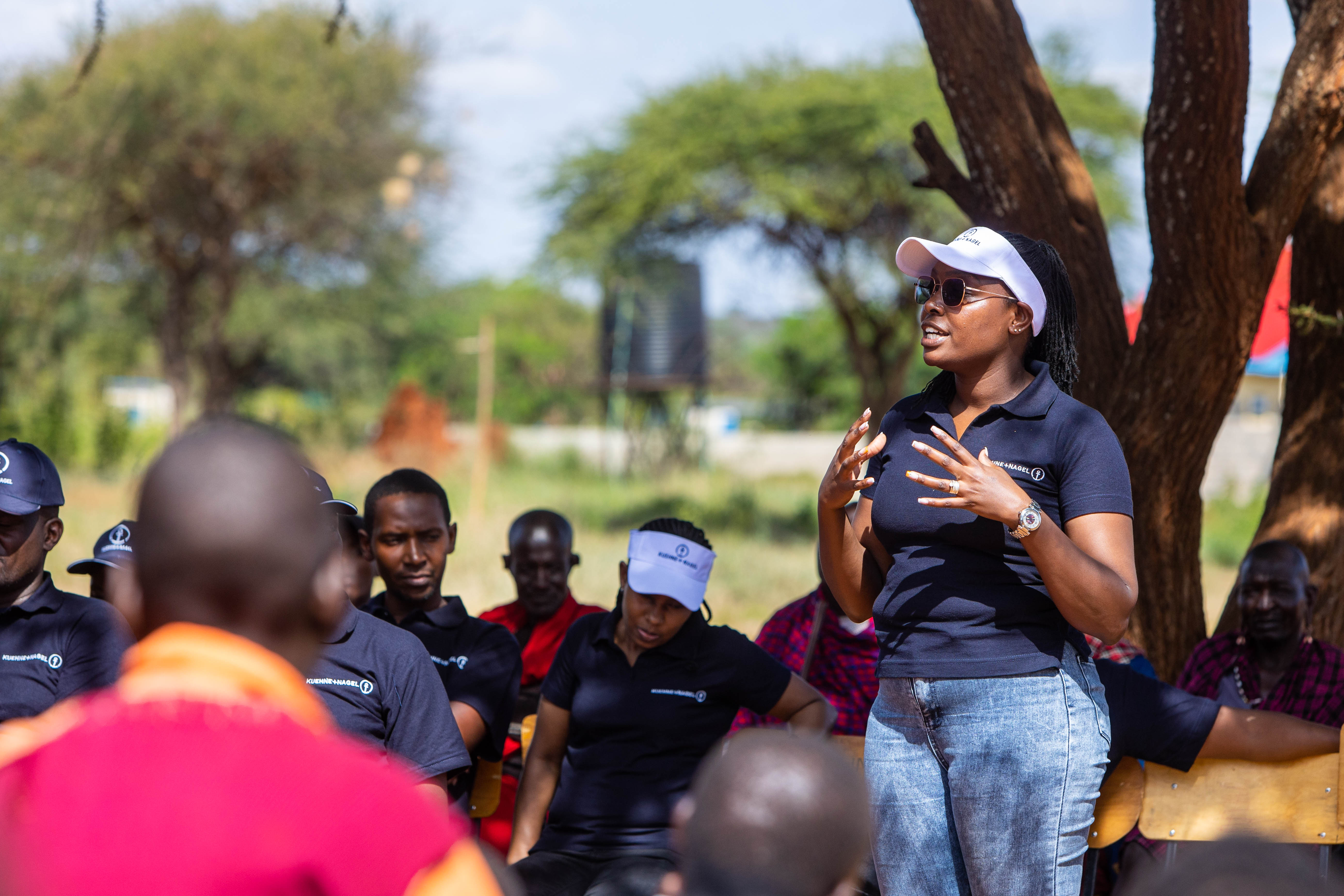 KN donation of water tanks, sanitary pads and computers to the Letoire Primary School in Kajiado. 