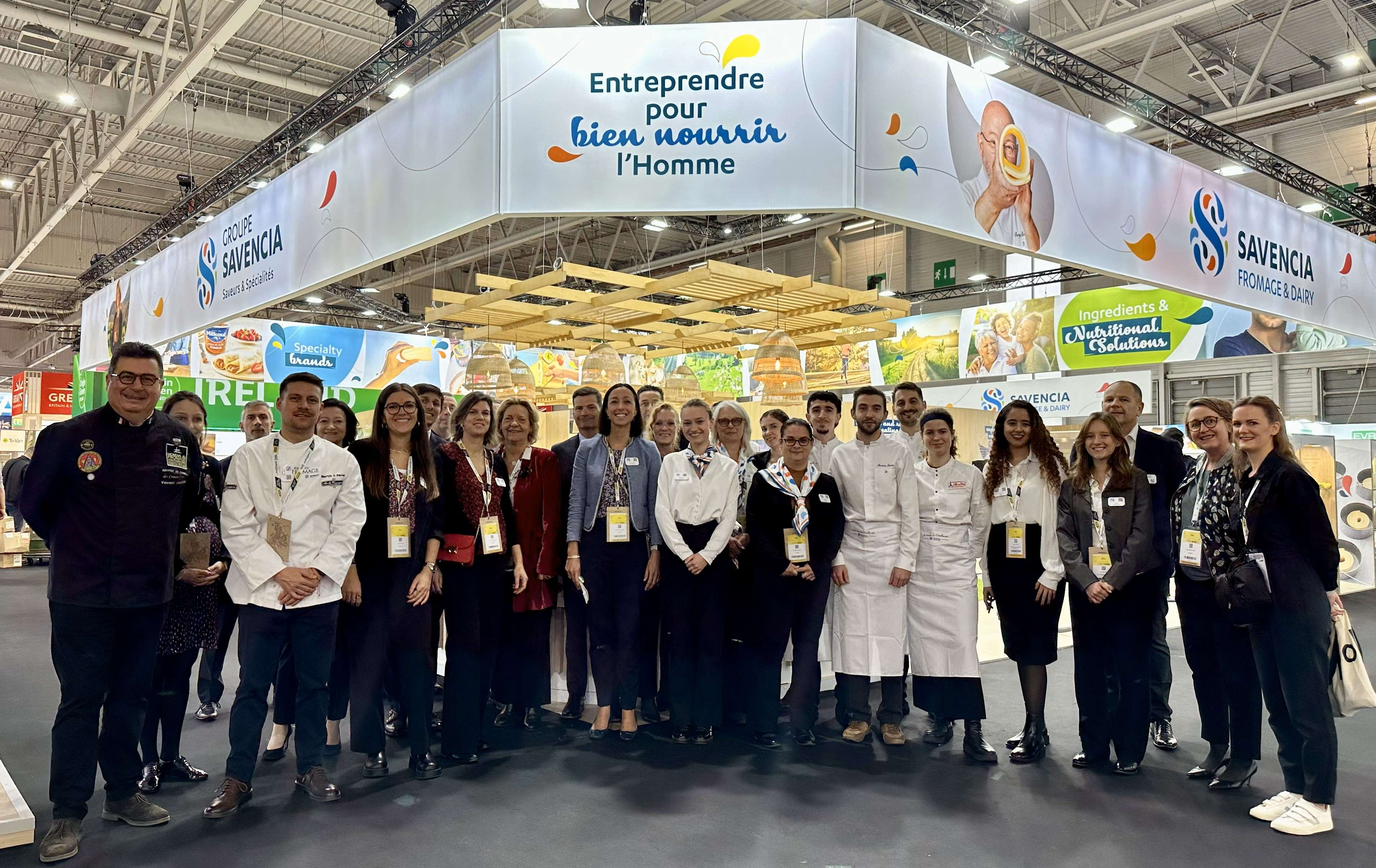 The Savencia teams present at the International Food Exhibition (SIAL) in Paris