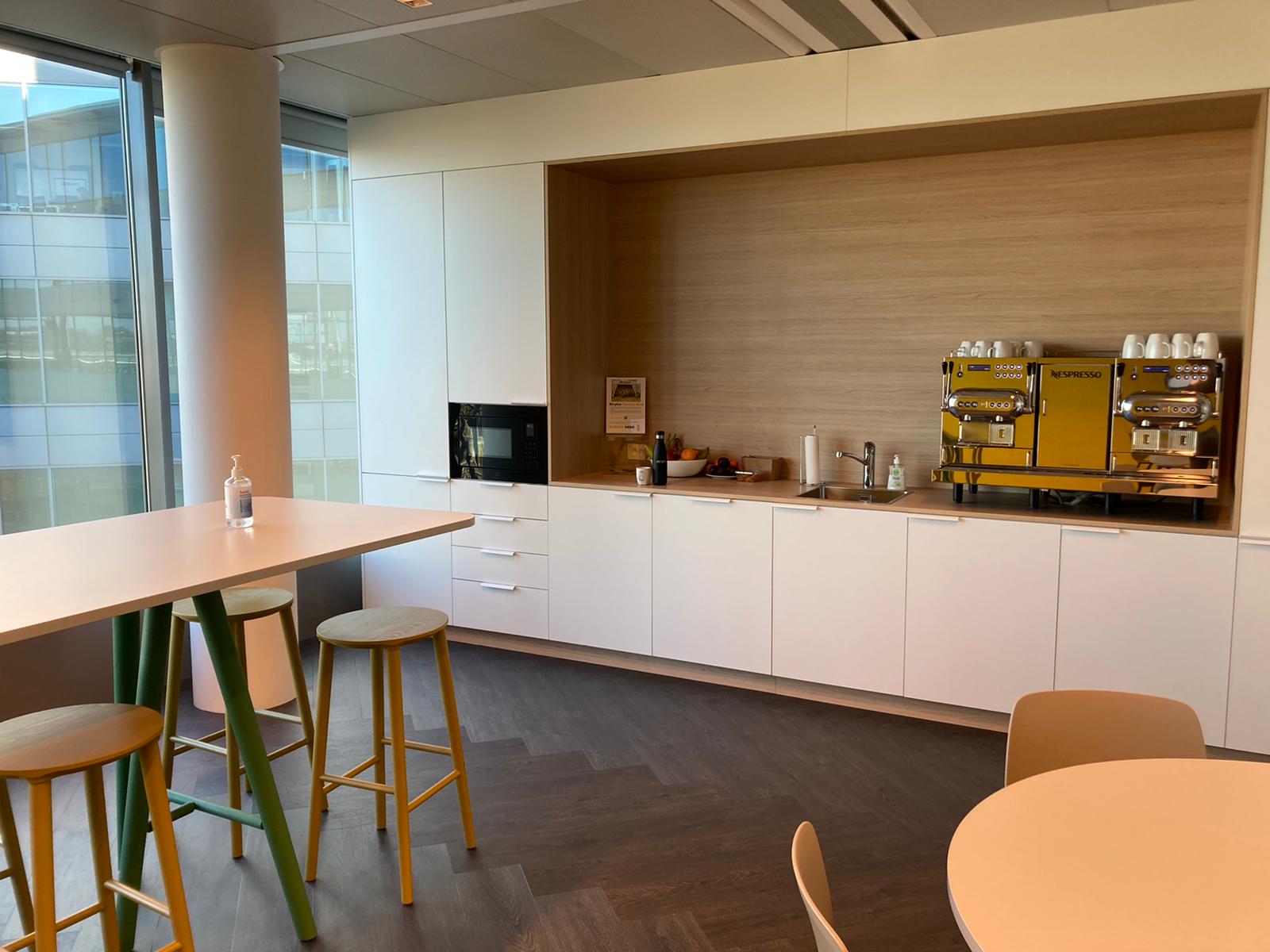 Free supply of hot and cold beverages, soup and snacks for all our employees.