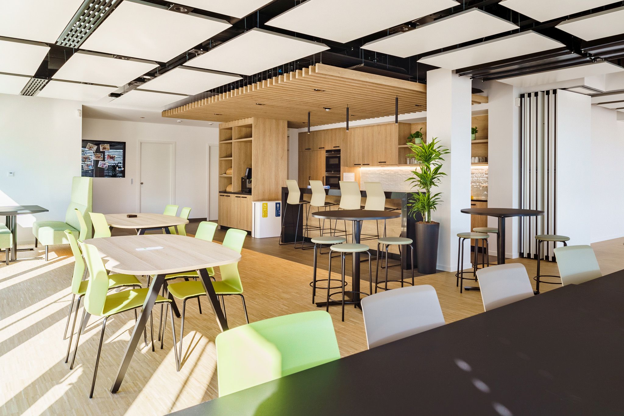 Our bright, open space where colleagues gather for a relaxed lunch break