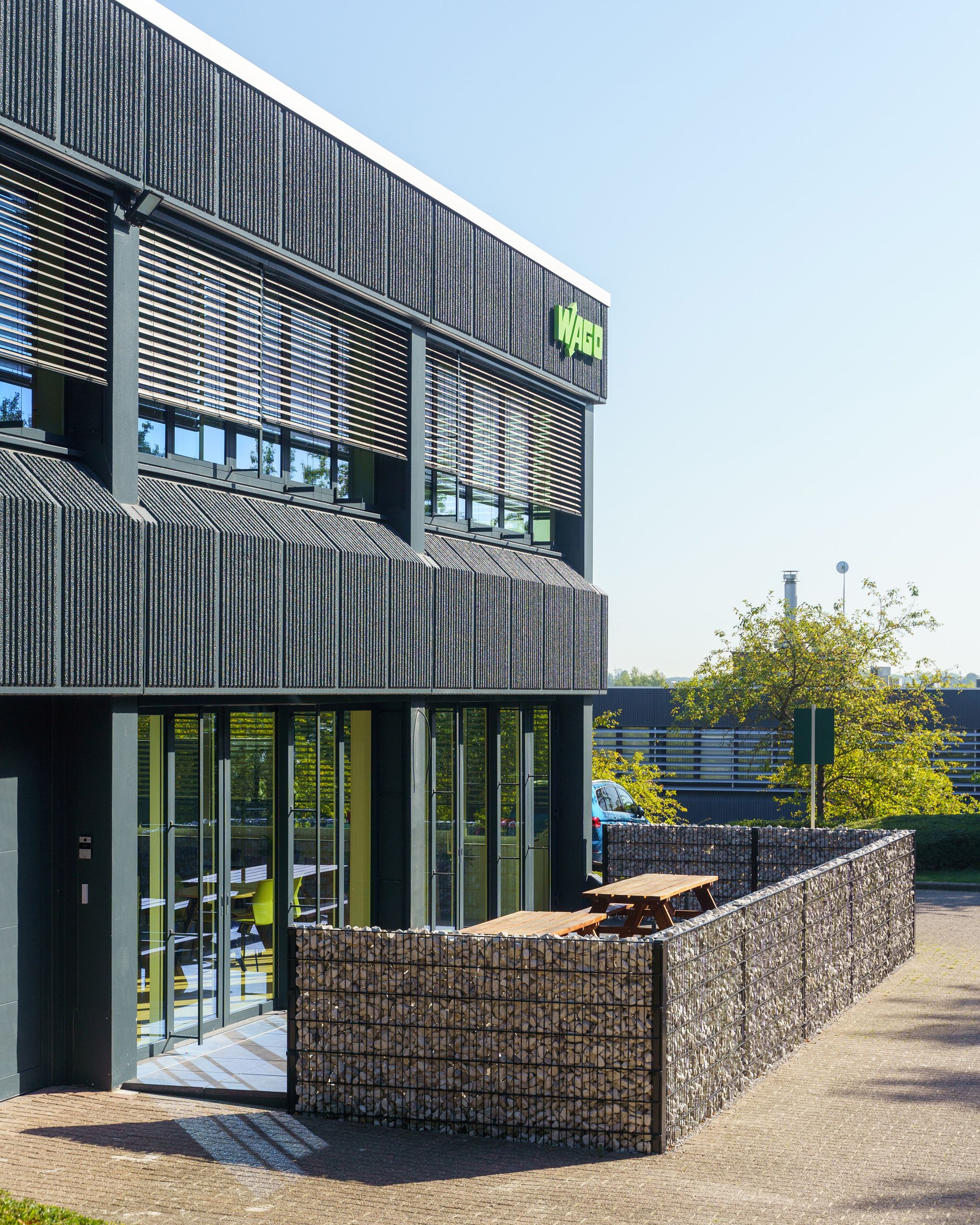Our pleasant outdoor area where colleagues can enjoy their lunch