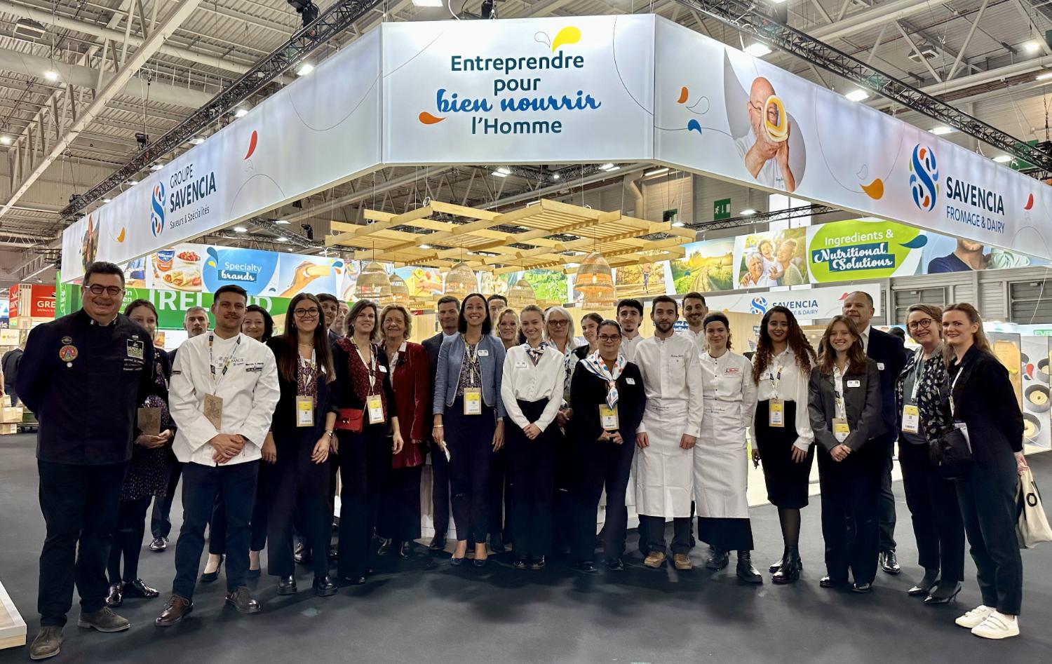 The Savencia teams present at the International Food Exhibition (SIAL) in Paris