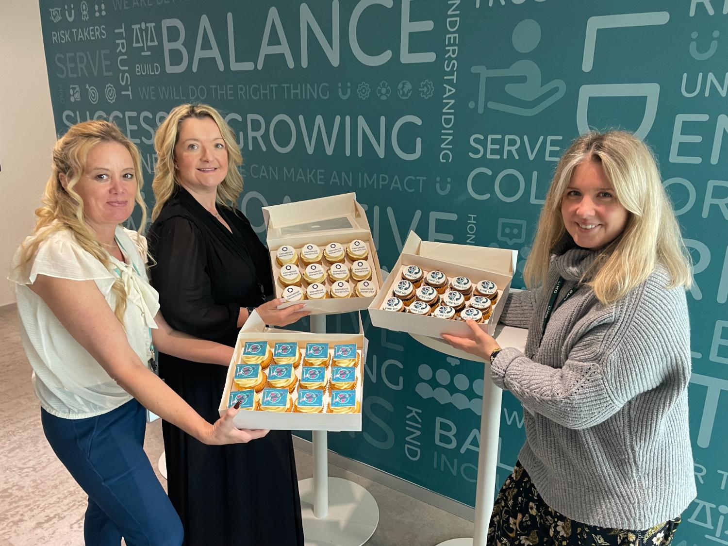 U Krewers shared company-branded cupcakes during an event celebrating shared values and organizational milestones.